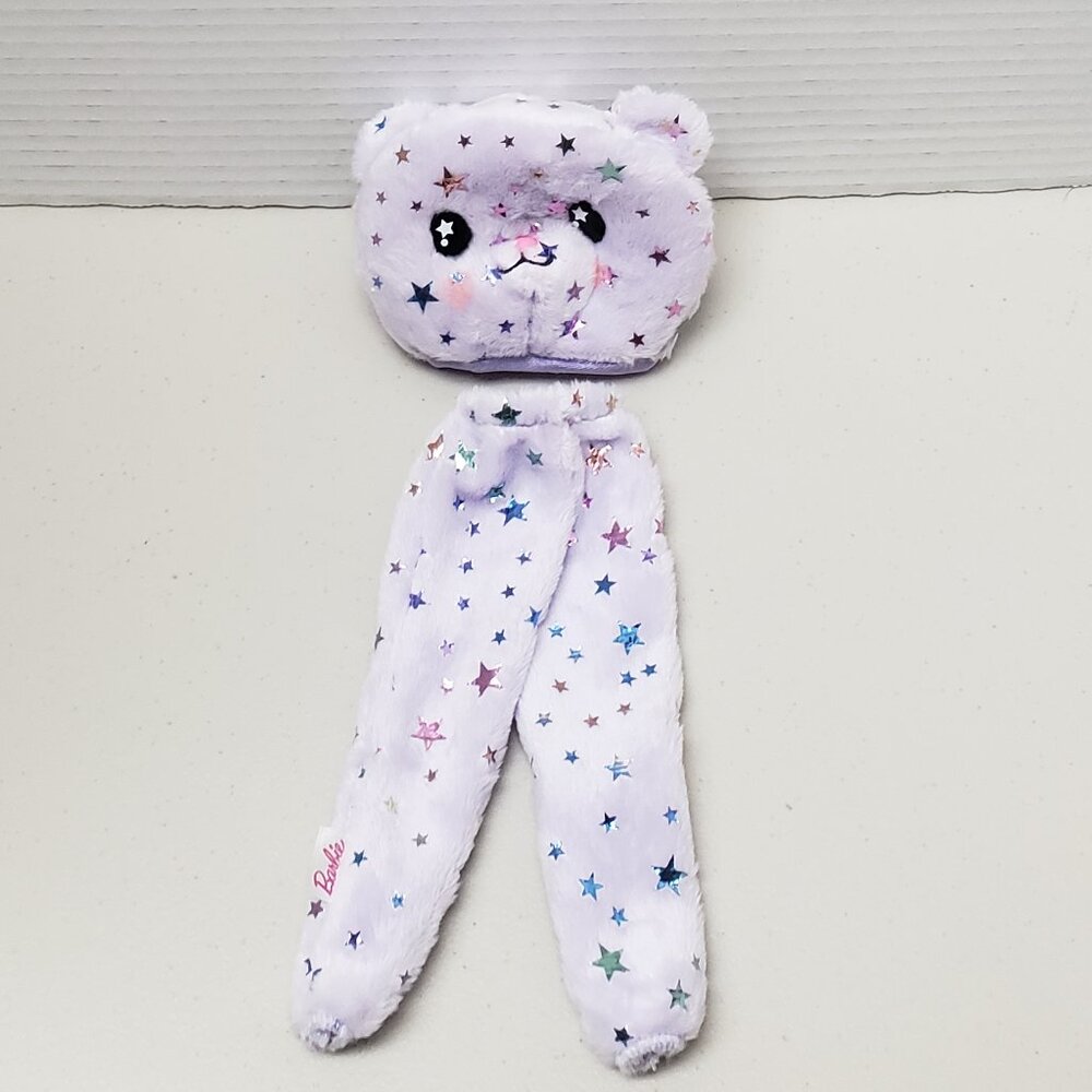 Barbie Cutie Reveal Purple Teddy Bear Pants, Mask